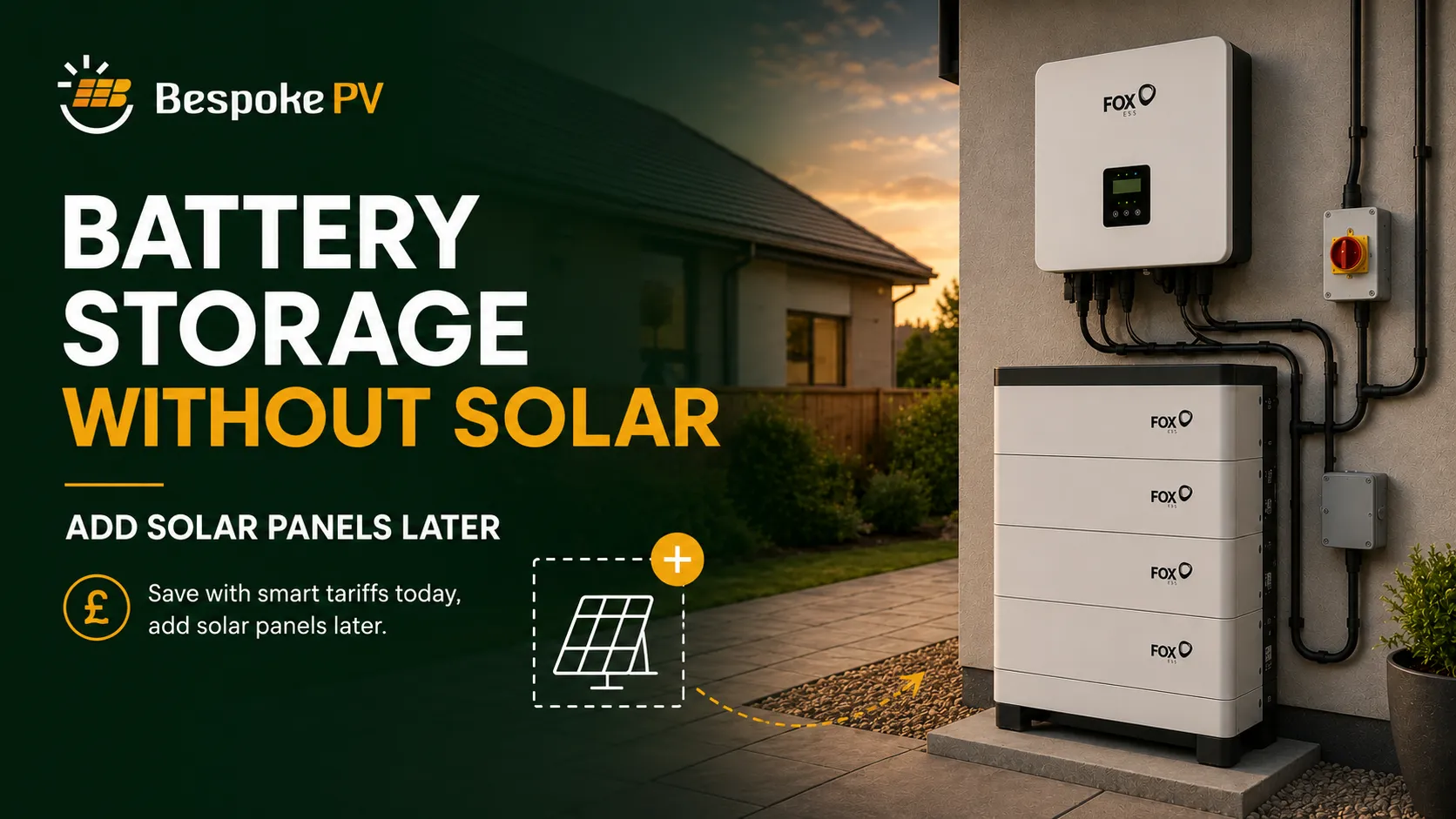 Battery Storage Without Solar: Can You Add Solar Panels Later?