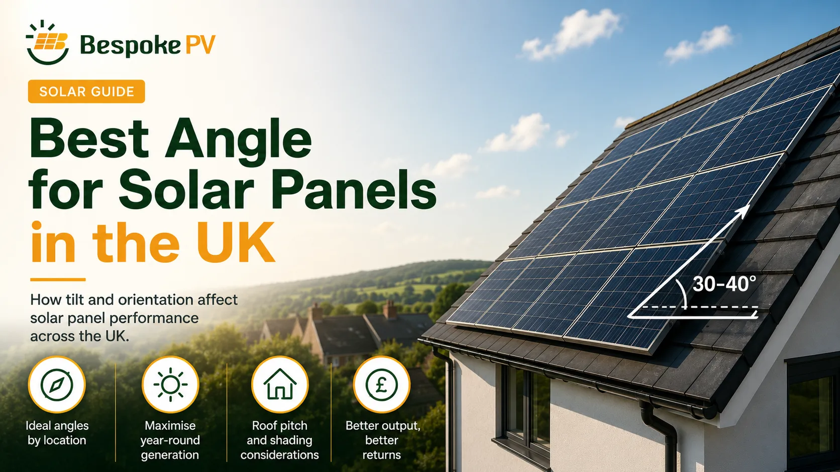 Best Angle for Solar Panels UK
