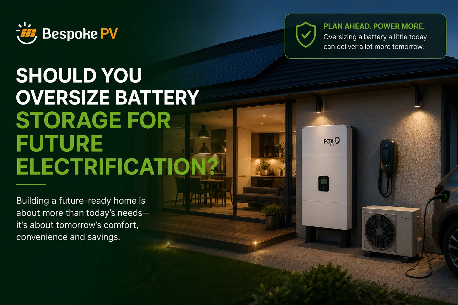 Should You Oversize Battery Storage for Future Electrification?
