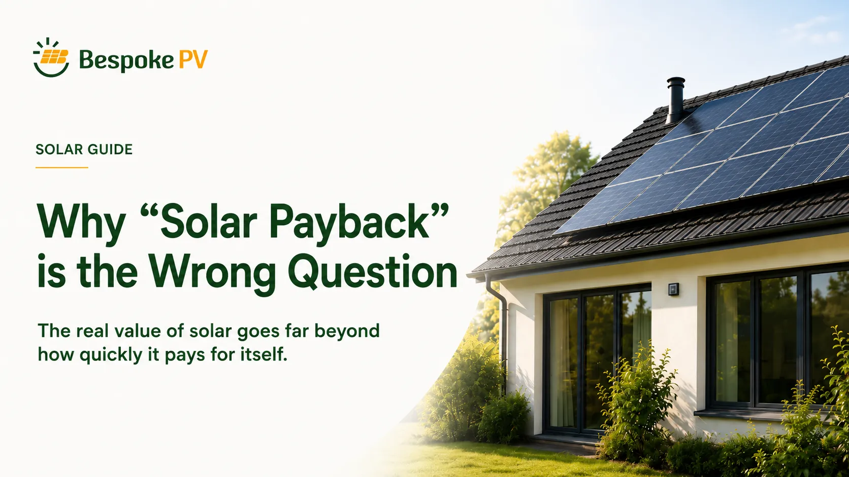 Why Solar Payback Is the Wrong Question