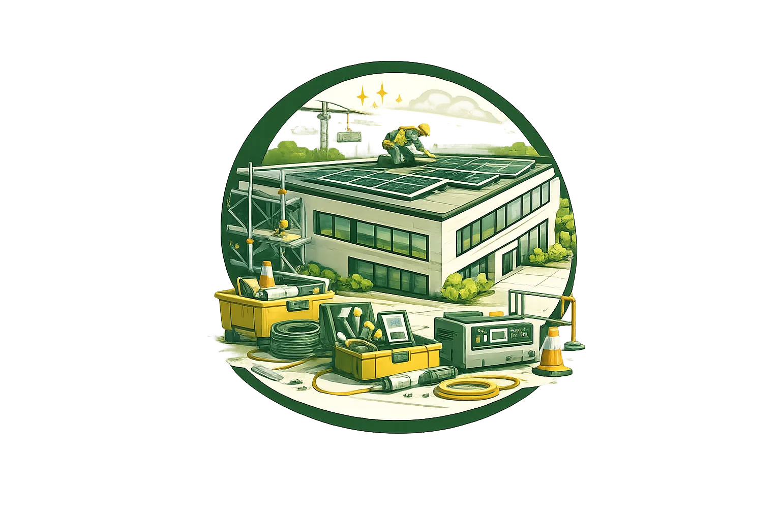 Commercial building icon
