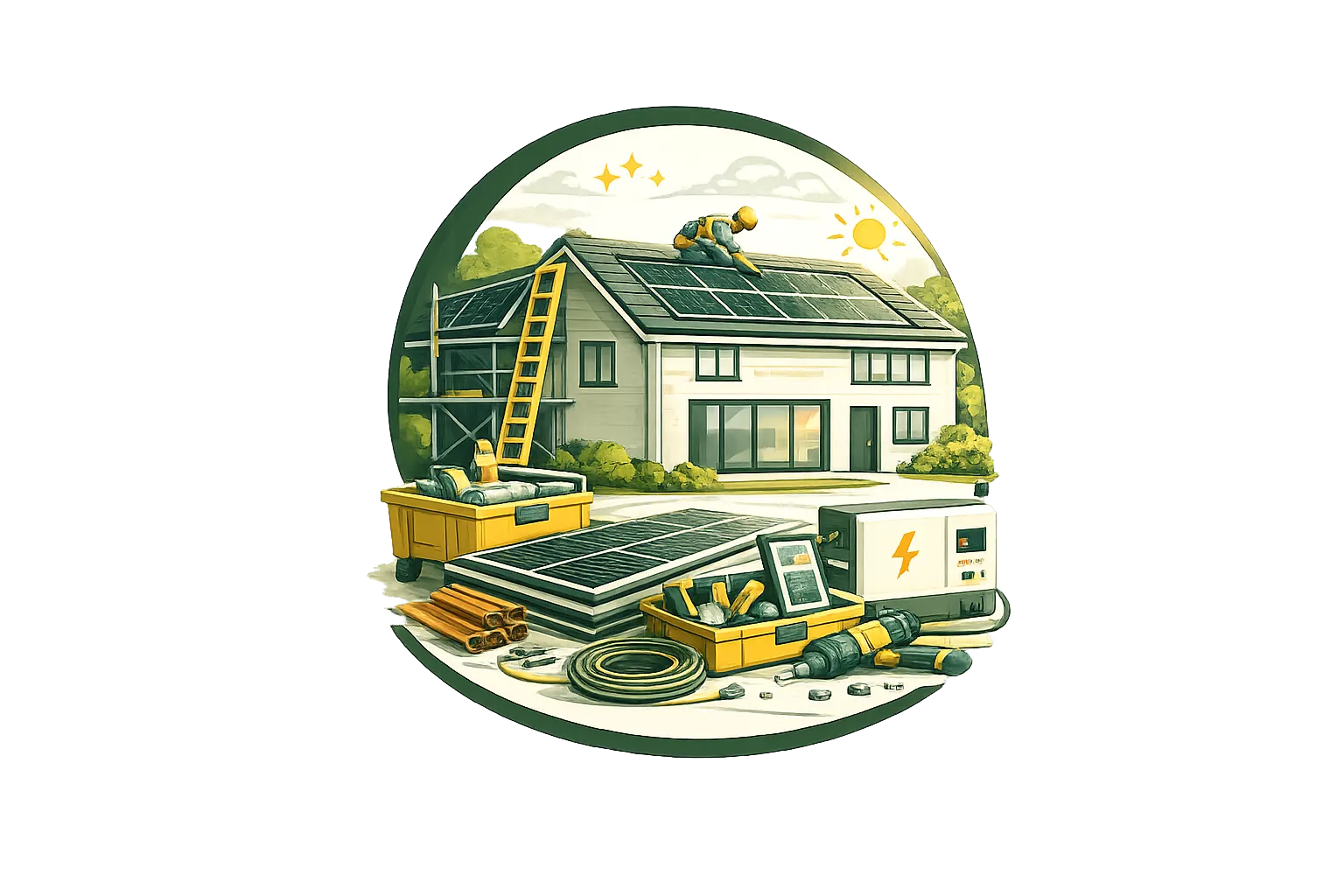 In-roof solar icon