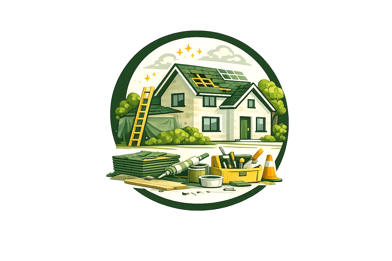 Roof repair icon
