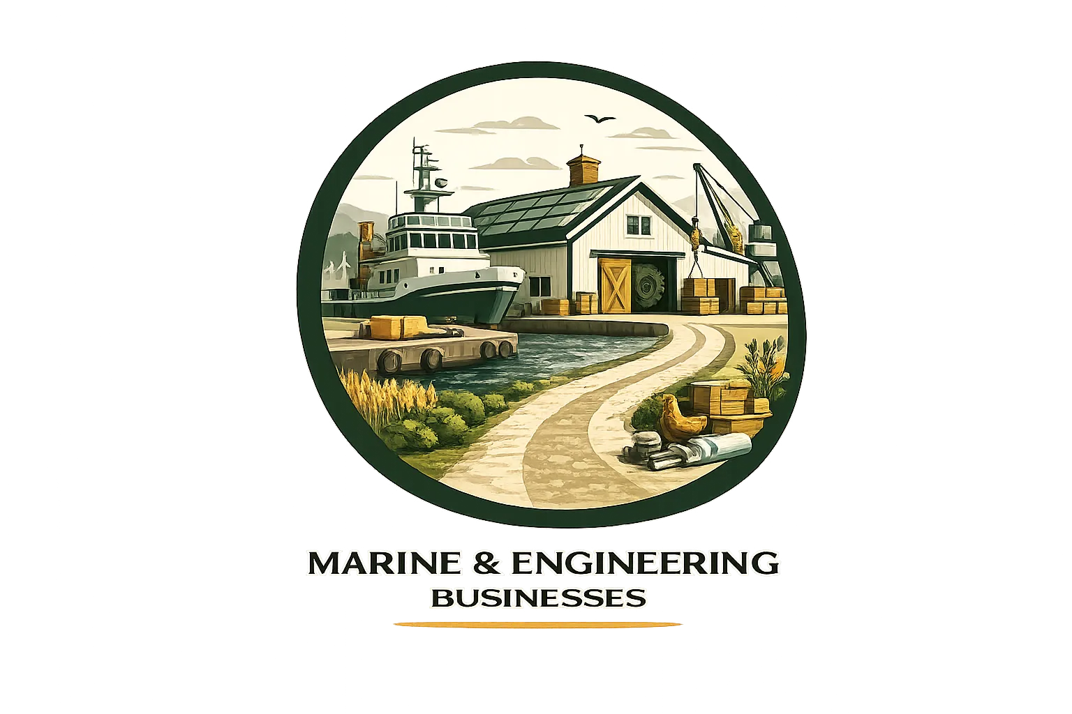Marine business icon