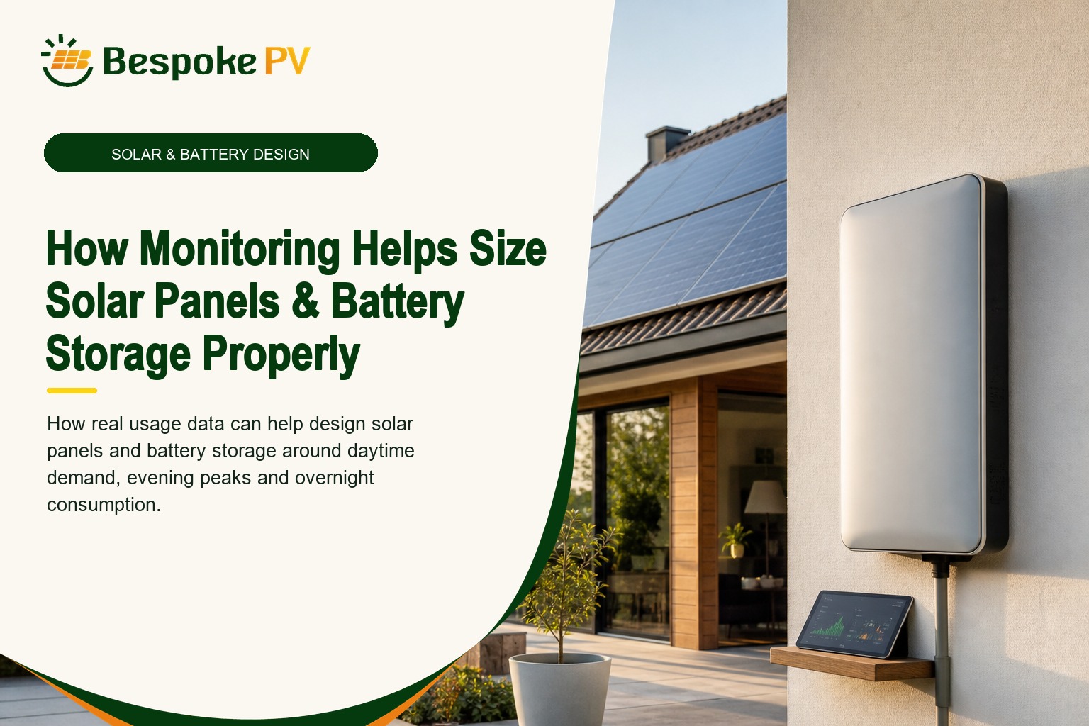 How Energy Monitoring Helps Size Solar Panels and Battery Storage Properly