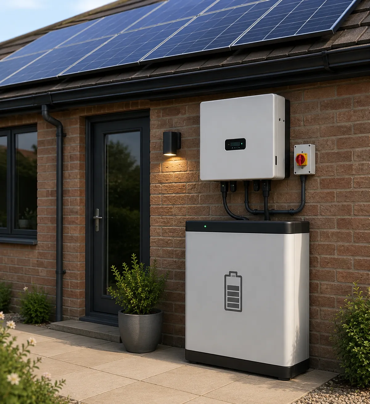 Existing solar system being upgraded with battery storage