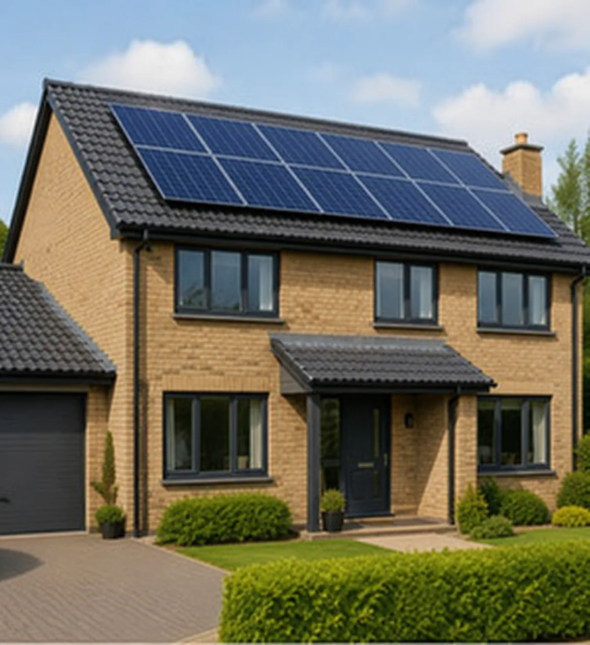 Home with existing solar PV installation