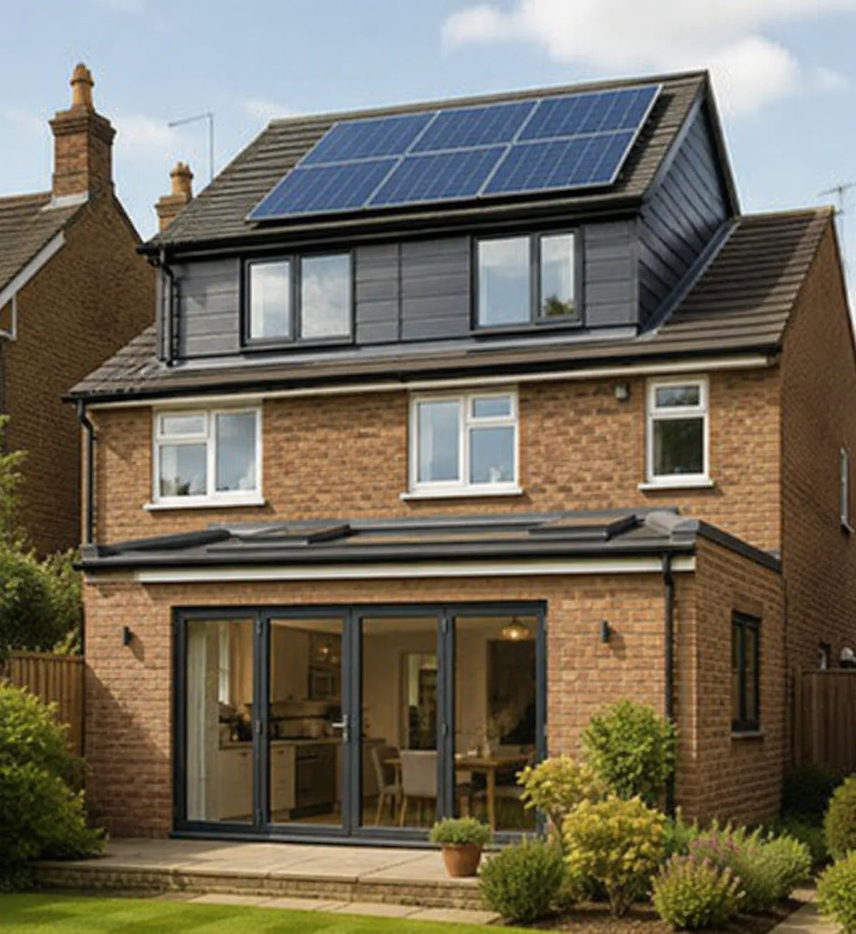 Loft conversion project involving solar PV